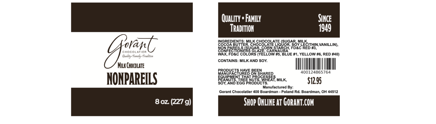 Milk Chocolate Nonpareils / CASE 36 units