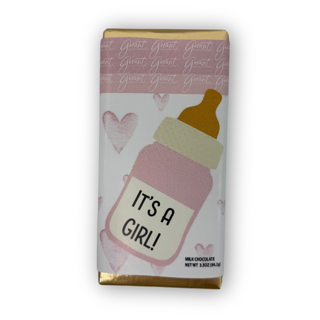 It's a Girl 3.5oz Candy Bar / CASE 36 units