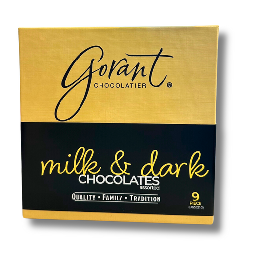 Milk & Dark Chocolate Assortment - 9 Piece / CASE 12 units